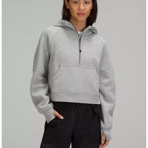 NWOT - Scuba Oversized Half-Zip Hoodie - Heather Grey (M/L)